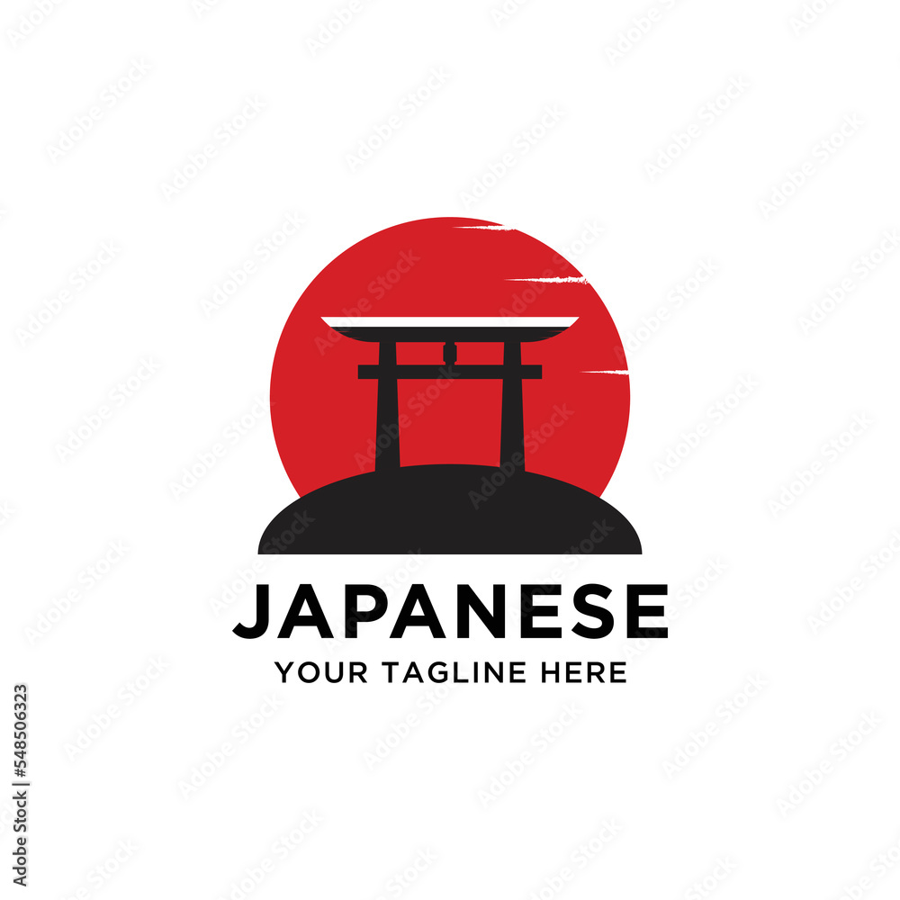 Torii logo japanese culture symbol vector illustration design tori logo design Torii logo japanese culture symbol vector illustration design tori logo design