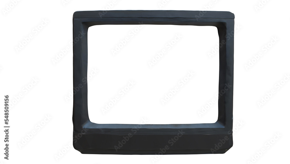 Retro old television isolated on transpatent background Retro old television isolated on transpatent background
