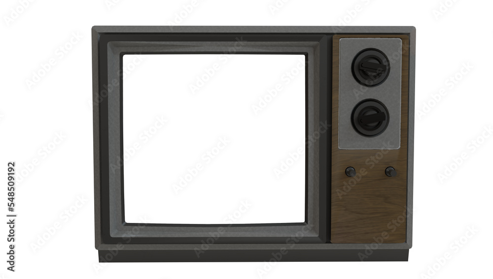 Retro old television isolated on transpatent background Retro old television isolated on transpatent background