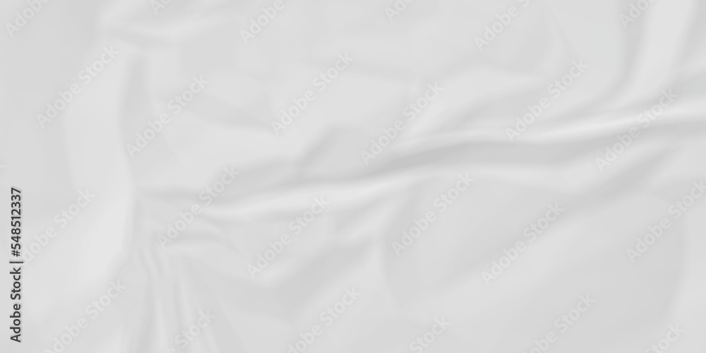 White paper crumpled texture. white fabric textured crumpled white paper background. panorama white paper texture background, crumpled pattern texture backgrund.