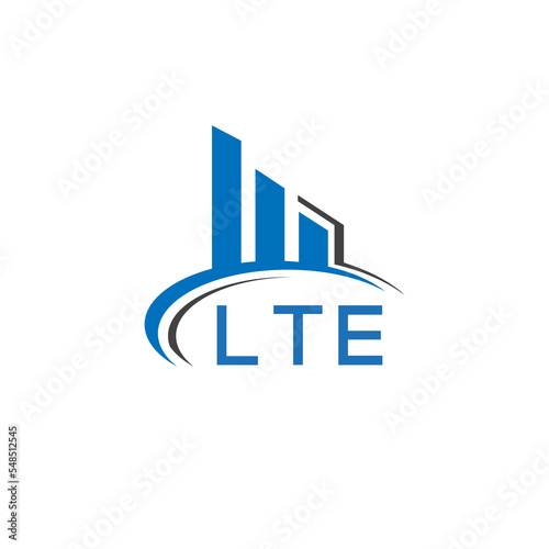 LTE letter logo. LTE blue image. LTE Monogram logo design for entrepreneur and business. LTE best icon.	
