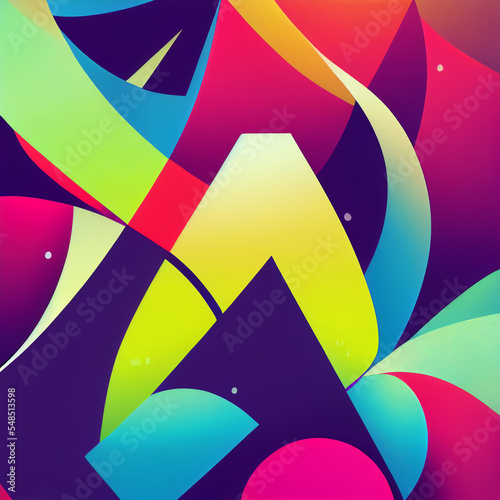 Wallpaper Mural abstract colorful background Torontodigital.ca