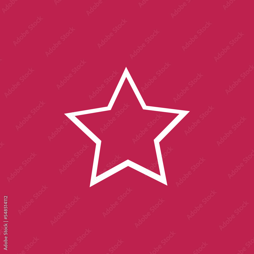 red star vector 