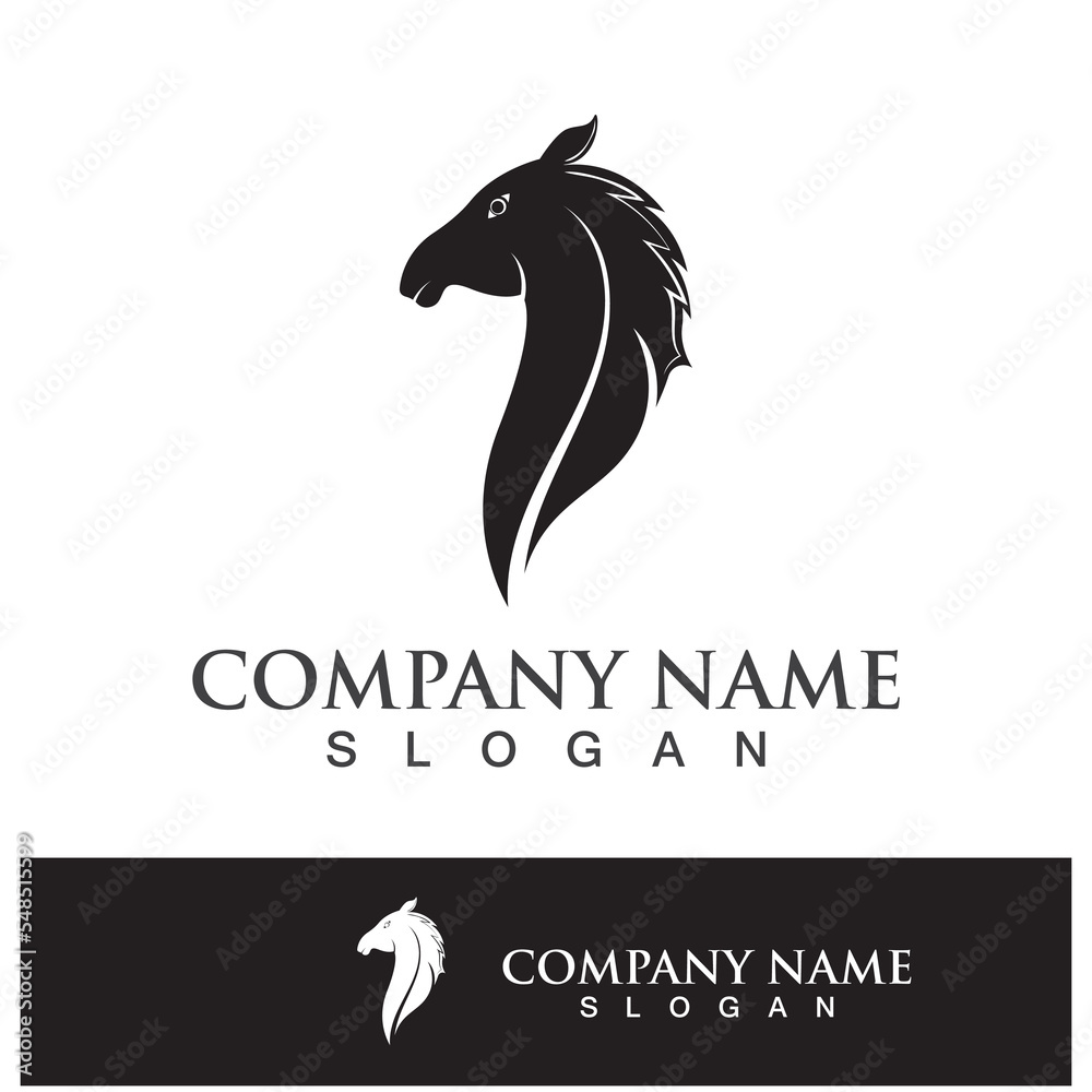 Fototapeta premium Horse head logo icon template design