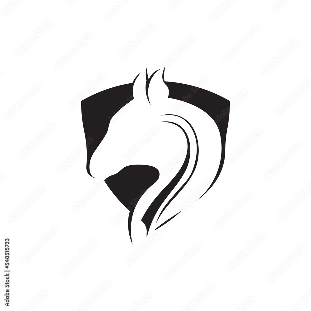 Horse head logo icon template design Horse head logo icon template design