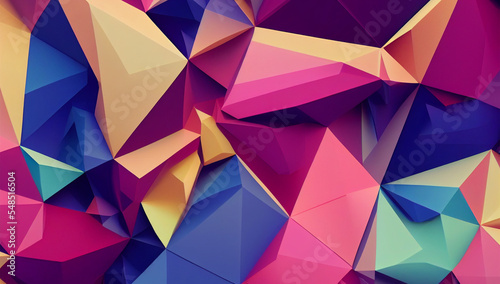 Wallpaper Mural abstract background with triangles Torontodigital.ca