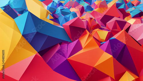 Wallpaper Mural abstract background with triangles Torontodigital.ca