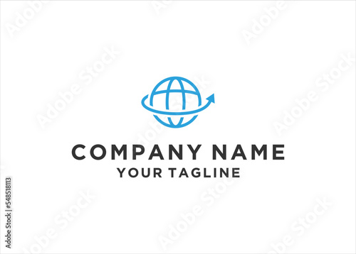  Globe Logo design vector Template