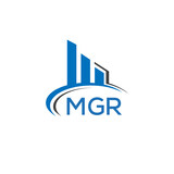 MGR letter logo. MGR blue image. MGR Monogram logo design for entrepreneur and business. MGR best icon. 