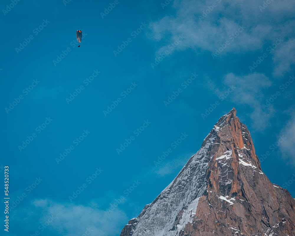 Paragliding on top of the Mountain Paragliding on top of the Mountain