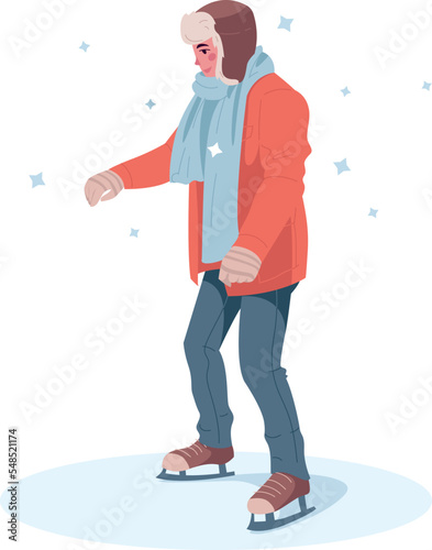 Christmas tree in decorations. Vector illustration