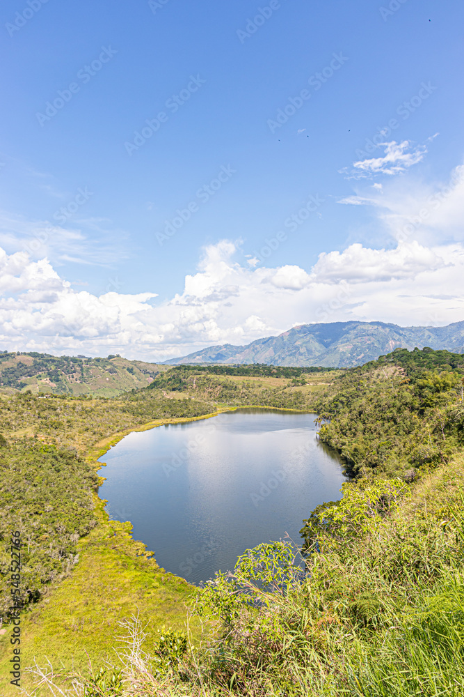 lake and mountains in Laguna de Guatipan