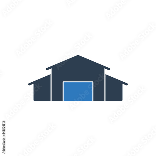 Warehouse Icon - Farmhouse Icon