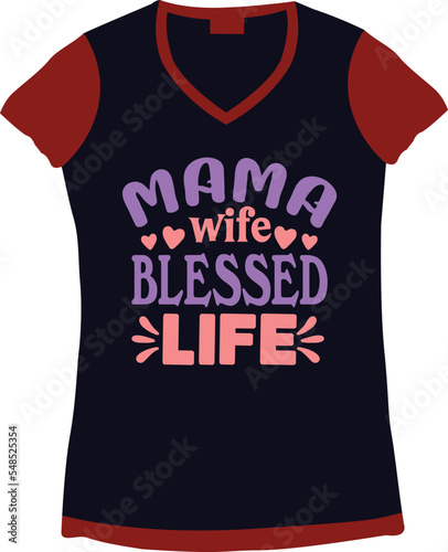 Mom SVG Typography Graphic T shirt Design Graphic Vector Art