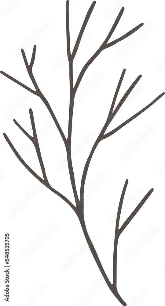 Obraz premium Christmas flower botanical clipart illustration in flat cartoon style. Merry Christmas and Happy New year floral evergreen element, isolated