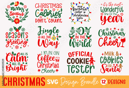 Christmas SVG Bundle, Christmas SVG Cut Files For Cricut and Silhouette, Funny Christmas SVG Bundle, Merry Christmas SVG Bundle