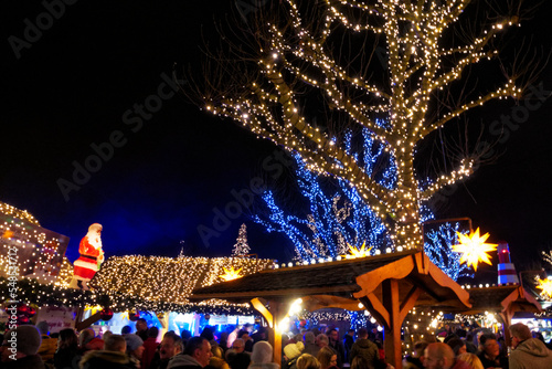 Canvas Print Luxembourg, December 2019: Visit the beautiful city of Luxembourg during the fes