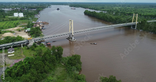Barito Bridge, South Kalimantan, Indonesia photo