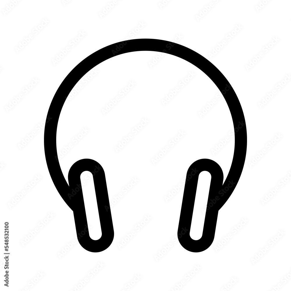 Headphone icon design for web interfaces and applications