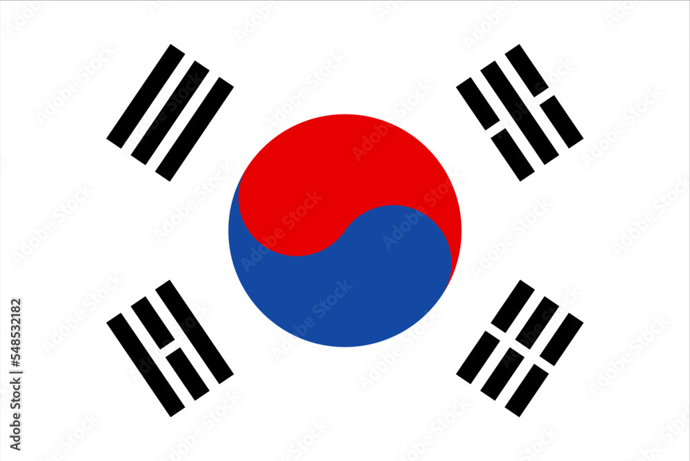 Poster 대한민국 국기 태극기 – Wandbild | Europosters