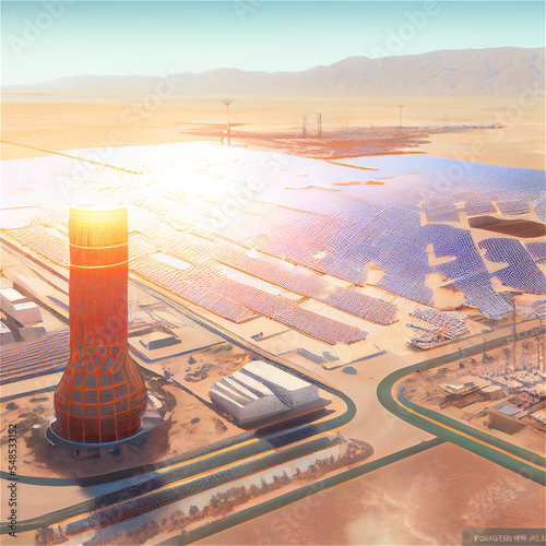 a Solar plant