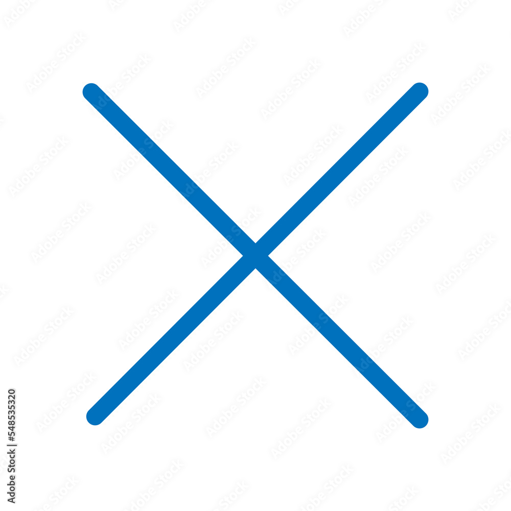 Cross geometric line for modern and futuristic design element Cross geometric line for modern and futuristic design element