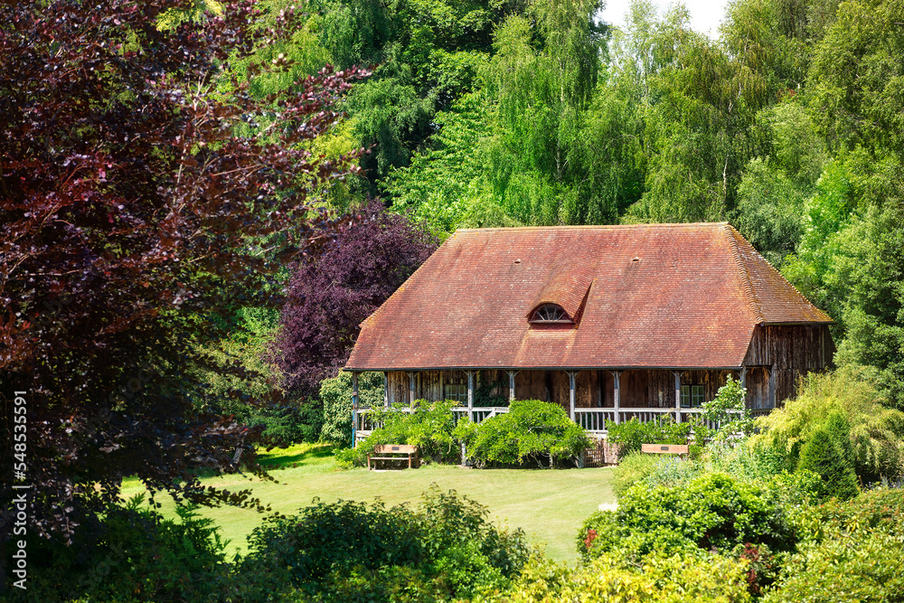 The Old Cricket Pavilion at Leeds Castle in Kent, England The Old Cricket Pavilion at Leeds Castle in Kent, England