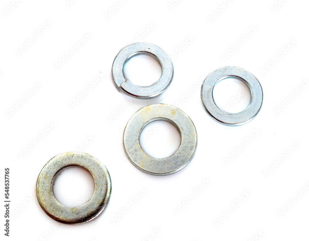 metal washer in studio