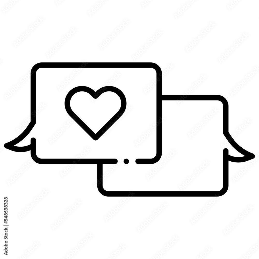 love conversation icon love conversation icon