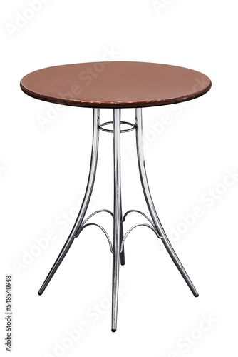 Wooden table isolated.
