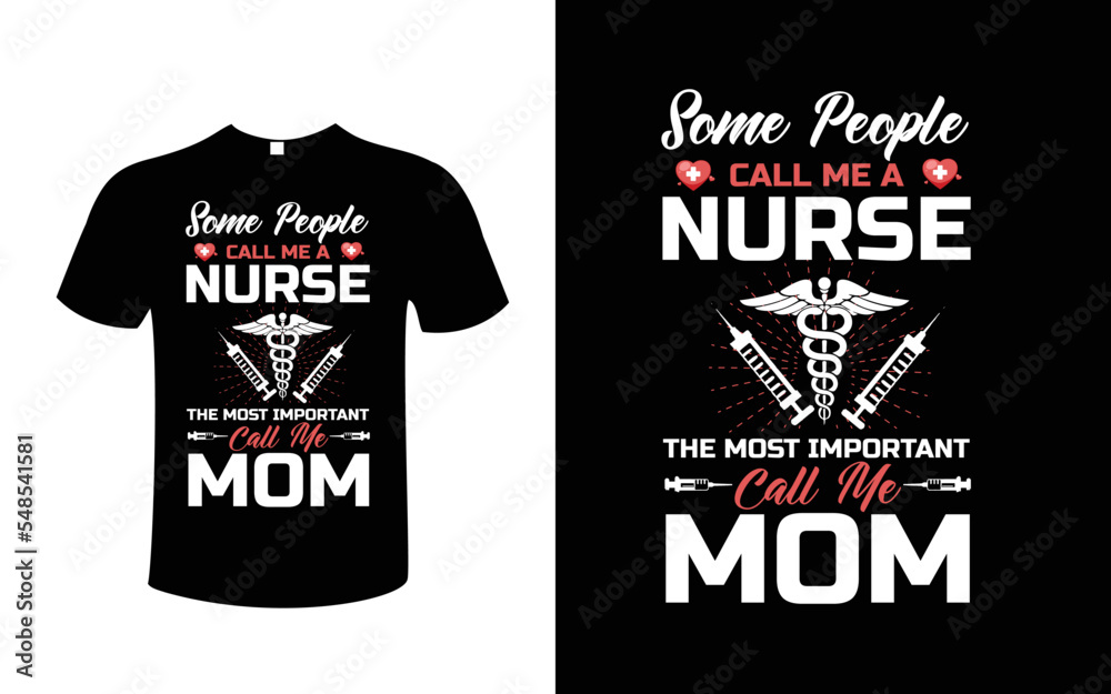 Fototapeta premium nurse typography t-shirt design