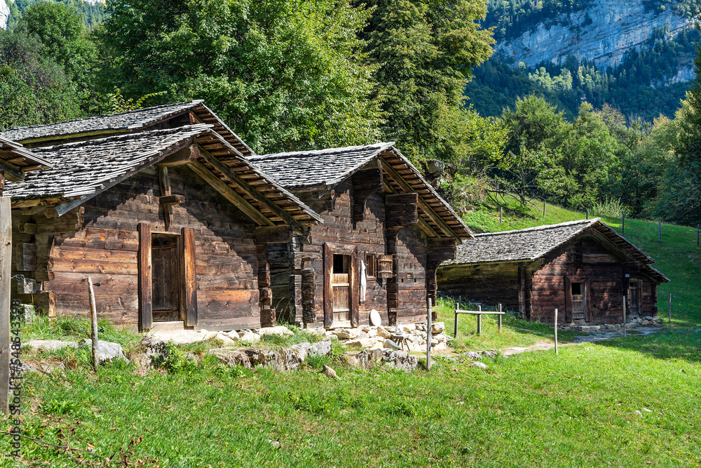Alpgebäude von Richinen in Ballenberg Alpgebäude von Richinen in Ballenberg