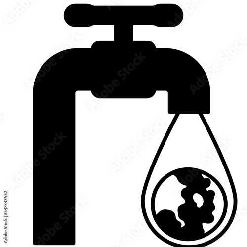 save water solid icon