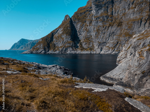 Coastal landscape in Å, the southernmost village in Lofoten