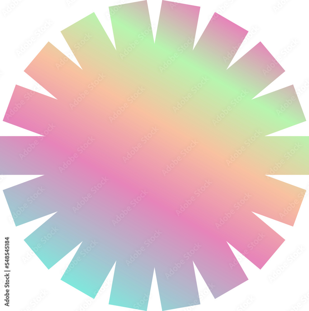 Holographic Shape Decorative Element Vector Holographic Shape Decorative Element Vector