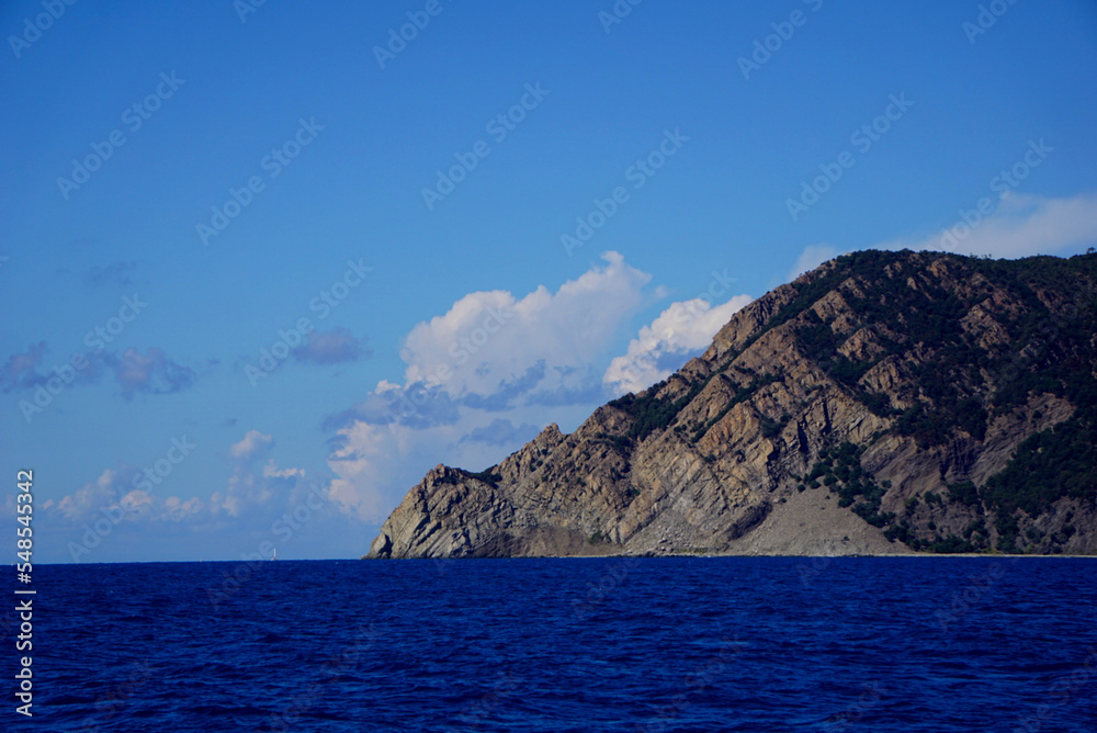 View of the region sea in Cinque Terre