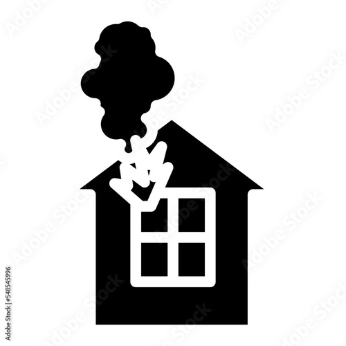  house fire icon