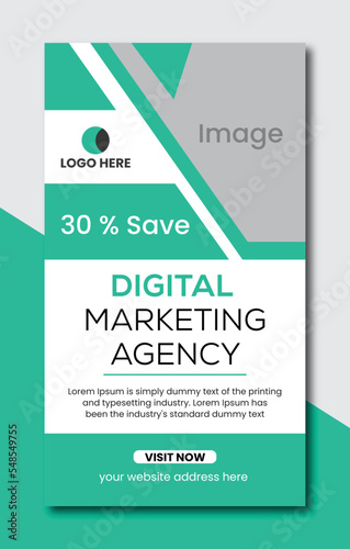 Corporate Digital marketing social media and Instagram post story template design,  and social media banner template, digital marketing and corporate social media Instagram post and web banner ,