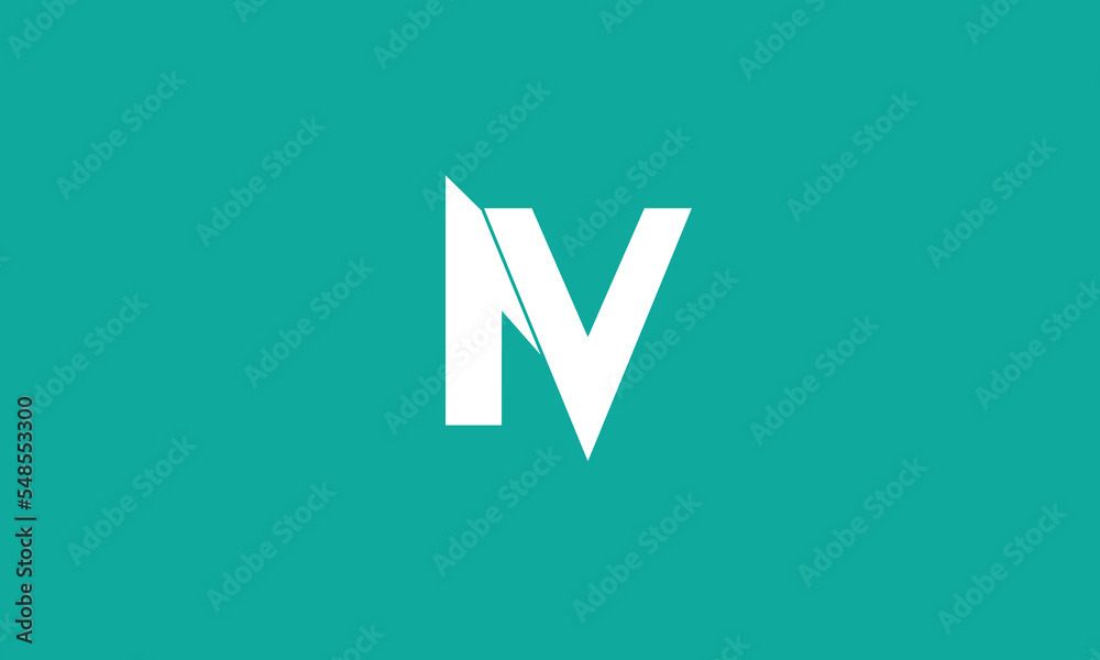 Initial Letter NV Logo Design Vector Template Initial Letter NV Logo Design Vector Template