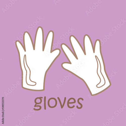 Alphabet G For Gloves Digital Stamp