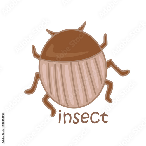 Alphabet I For Insect Vocabulary Illustration Vector Clipart