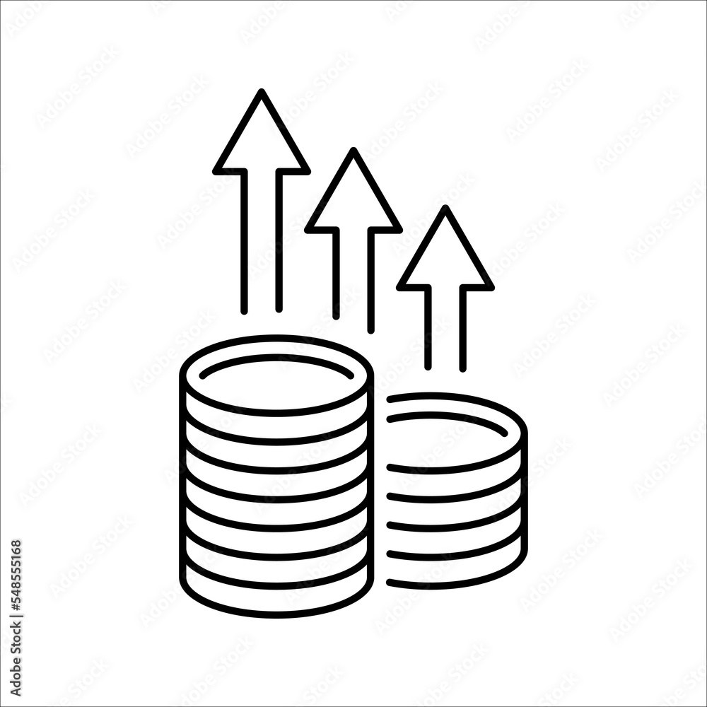 Inflation icon. Simple element from Crisis collection. Creative Inflation icon for web design, vector illustration on white background Inflation icon. Simple element from Crisis collection. Creative Inflation icon for web design, vector illustration on white background