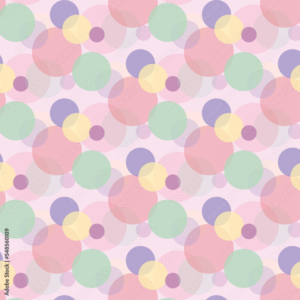 seamless pattern colourful bubbles
