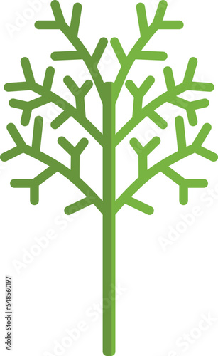 Dill branch. Cooking herb icon. Green seasoning