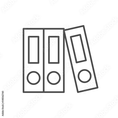 Archive folders line outline icon