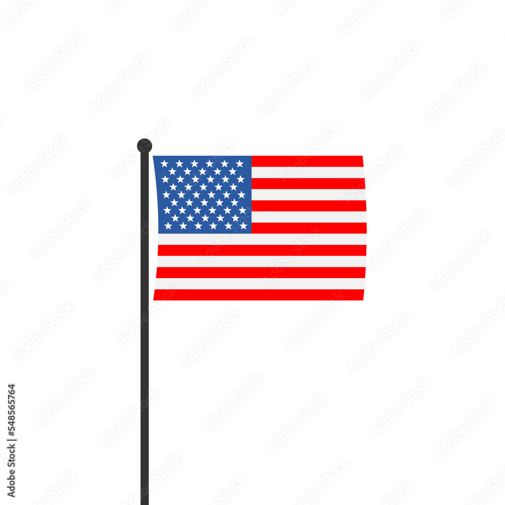 Fototapeta premium American flag icon