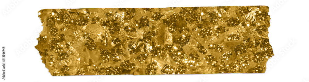 Gold Glitter Washi Sticky Tape for Journal Planner Stock Illustration ...