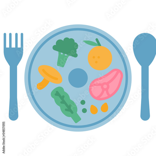 healty food flat icon