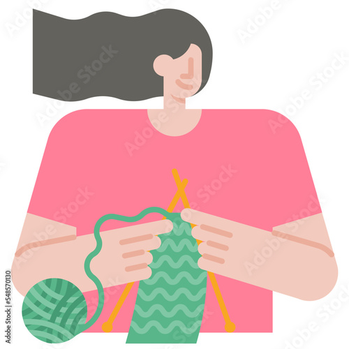 knitting flat icon