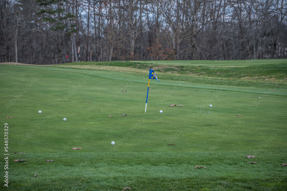 Obraz premium Golf course putting green
